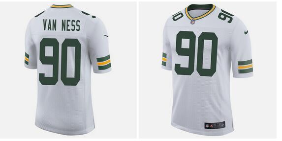 2023 Men Green Bay Packers #90 Lukas Van Ness Nike white Alternate Game NFL Jersey->nfl hats->Sports Caps